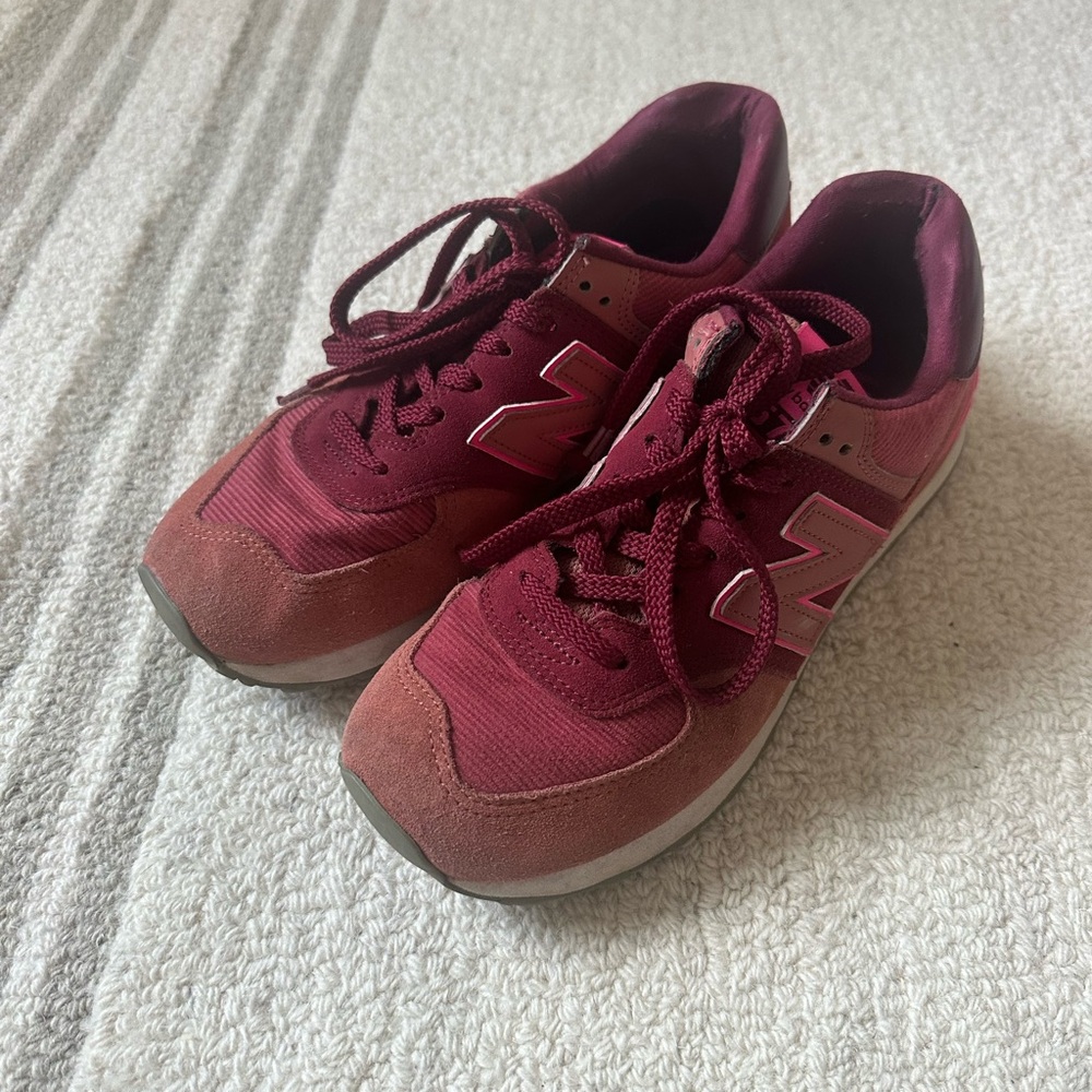 New Balance Burgundy Athletic Shoes
